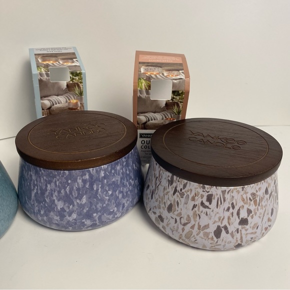 2/$20, 4/$35 - Lg Yankee Candle Set - Natural Wooden Top Doubles As Base!! - Picture 14 of 16